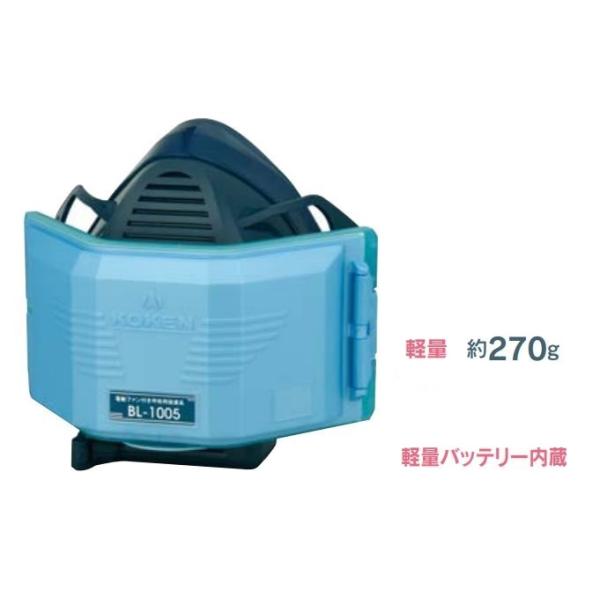 興研 サカヰ式 電動ファン付き呼吸用保護具 BL-1005-02(電池・充電器付)