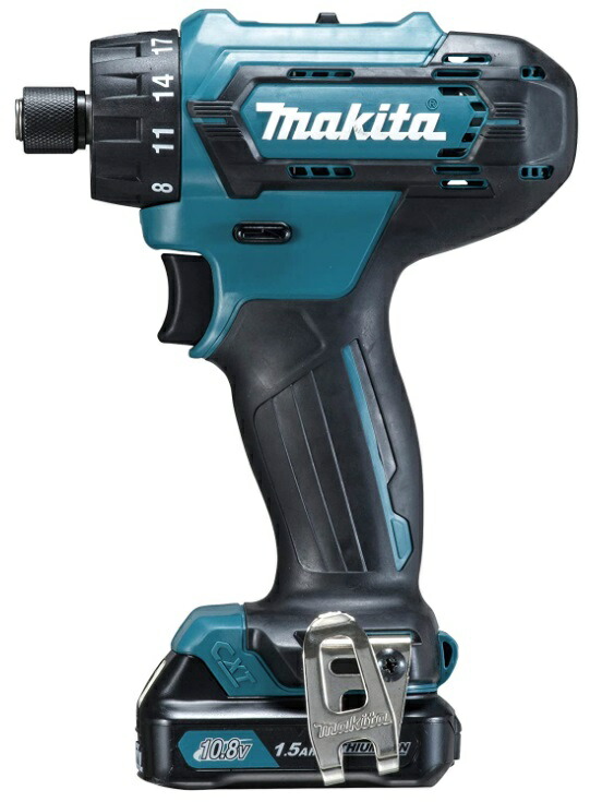 マキタ(Makita) 充電式ドライバドリル 10.8V1.5Ah バッテリ・充電器・ツールバッグ付 DF033DSHS