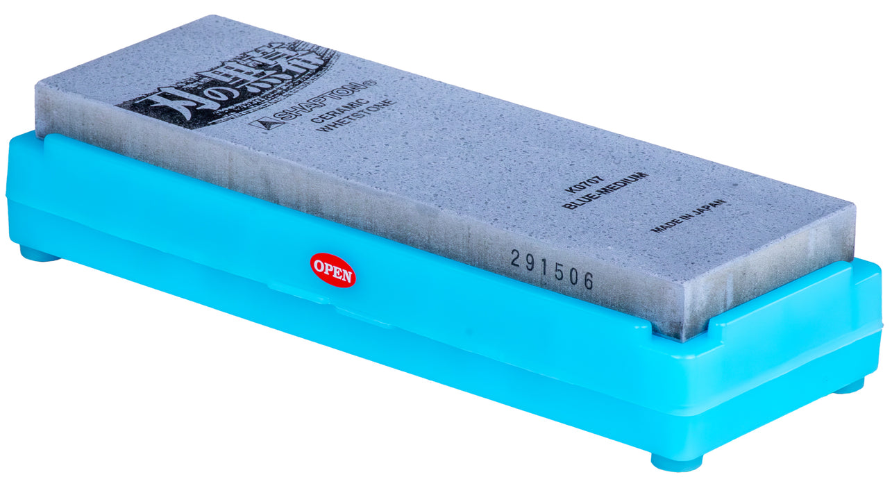 Shapton Kuromaku (Ha no Kuromaku) K0707 #1500 grit ceramic whetstone, blue