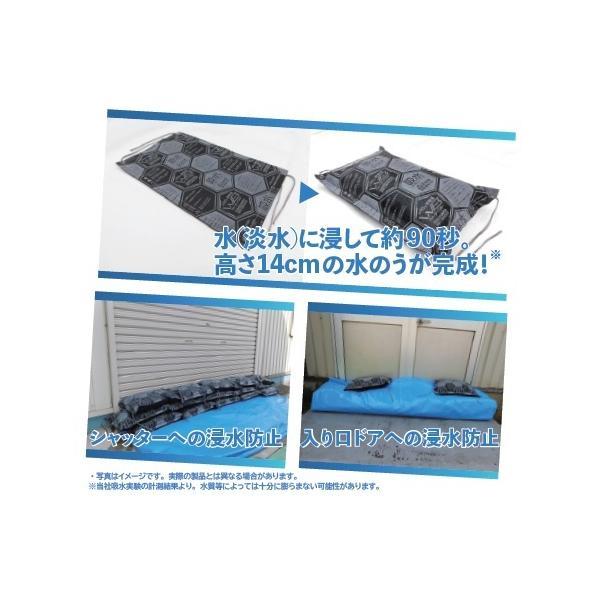 萩原工業 ウォーターバスター 膨張後の使用例