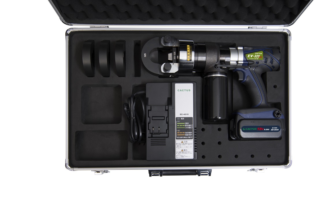 カクタス(CACTUS) 18V電動油圧式圧着工具 クリンプボーイ EV-325DL 標準セット（2枚目）