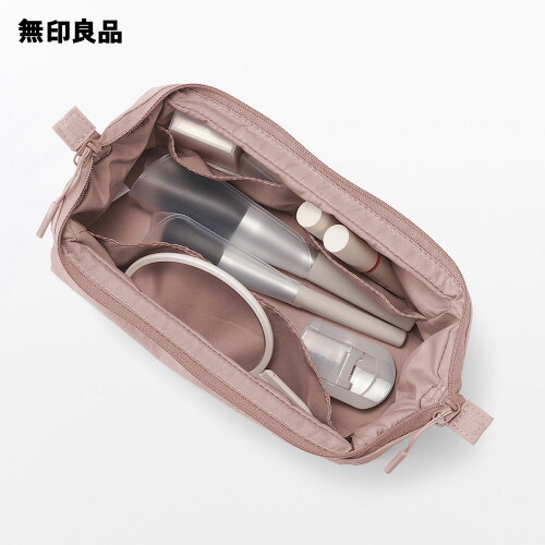 撥水再生ナイロン広口ポーチ・L 商品画像