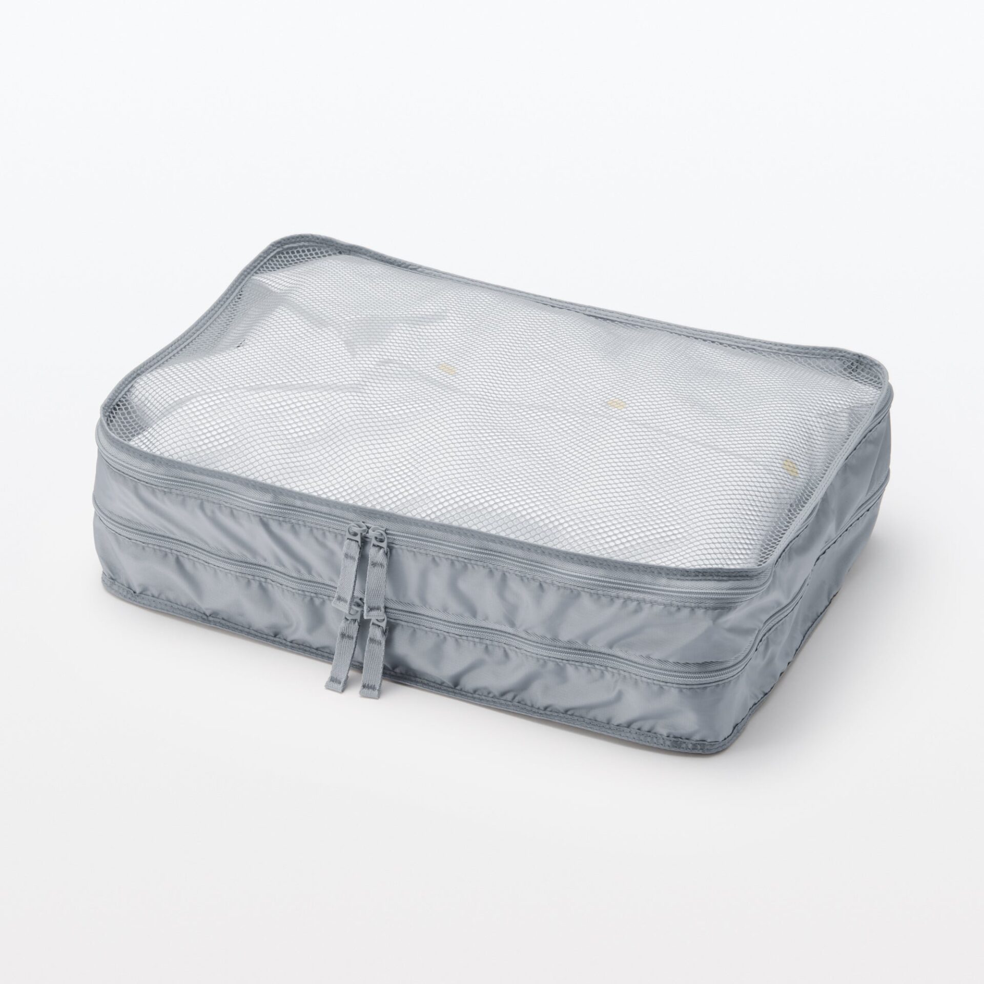 MUJI polyester gusset case, double type, alternate view