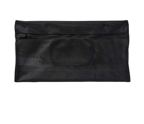 Black mesh washable clothes case, flat view