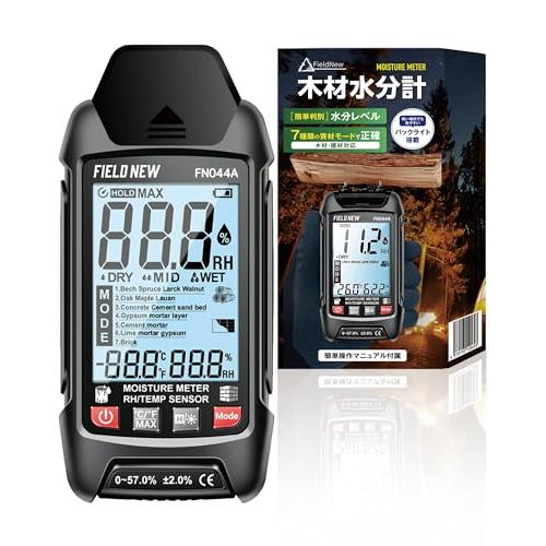 FieldNew 木材水分計 含水率計 日本産木材一覧表付